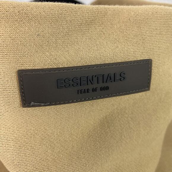 Essentials Fear of God Sweatshirt Mens S Brown Hoodie Pullover - Picture 8 of 12